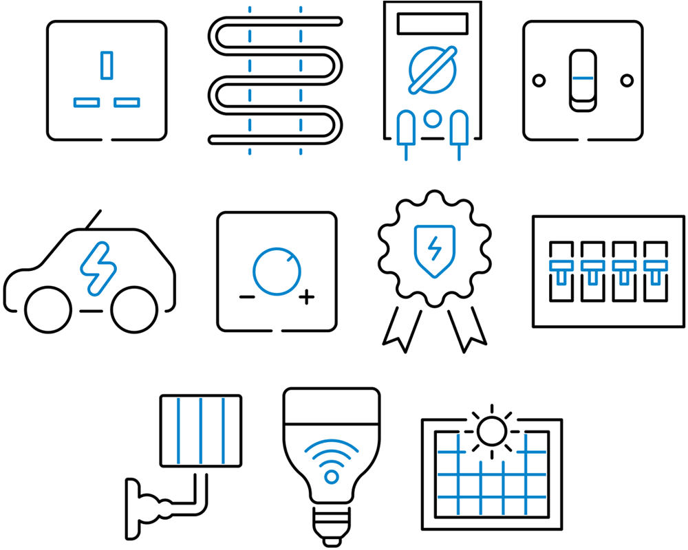 Electrical service icons